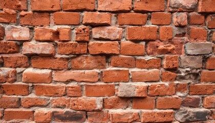 Fototapeta premium Weathered charm of old brick wall