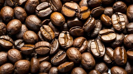 Obraz premium Coffee Beans and Still Life Avatars and White Background Images