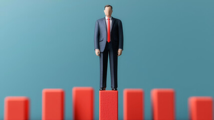Strategic operations, executives aligning company goals, 3D illustration