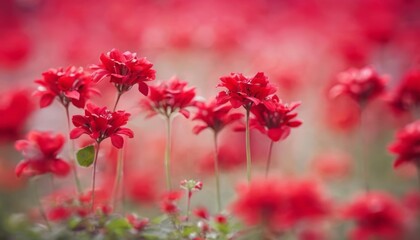  Vibrant bouquet of red flowers in bloom
