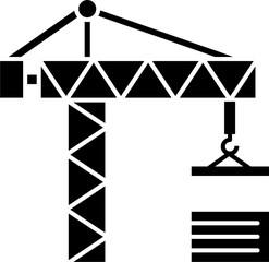 Construction site icon vector illustration