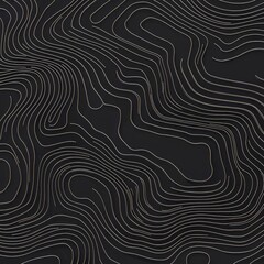 Abstract contour lines pattern on a dark background