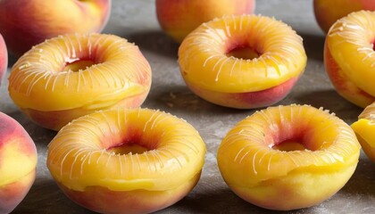  Deliciously ripe peaches ready to be enjoyed