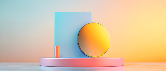 Pedestal for product display 3D