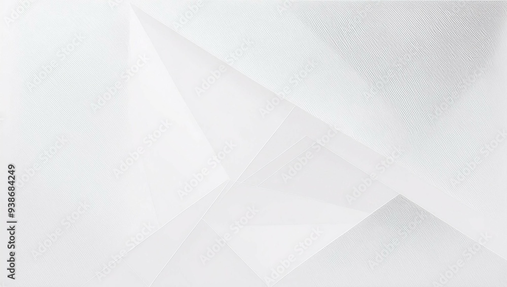 Poster soft light white abstract stage in elegant futuristic geometric style with simple lines and corners,