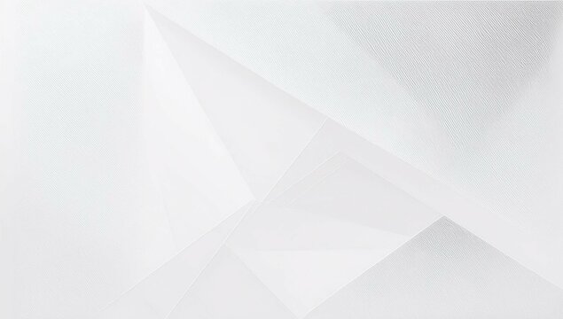 Soft light white abstract stage in elegant futuristic geometric style with simple lines and corners, polygons as background with white background for advertisement, presentation products, design.