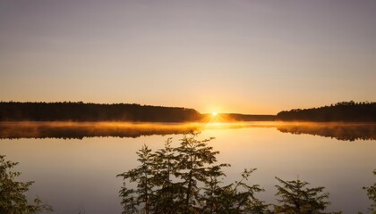  Sunset serenity on the lake