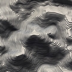 Abstract monochrome lines creating wavy texture pattern