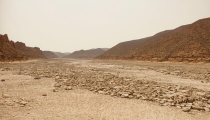  Deserted landscape vast and serene