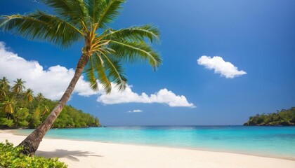 Obraz premium Paradise Found A serene beach escape