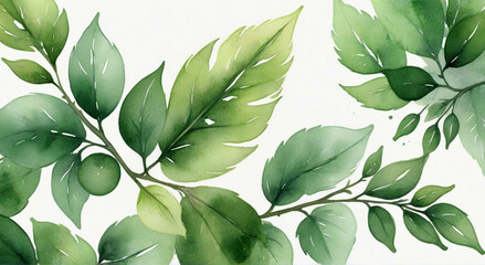 green leaves background