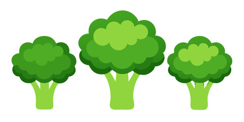 green broccoli vector