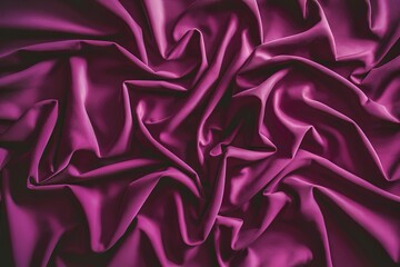 Obraz premium A close-up photograph of a deep pink fabric