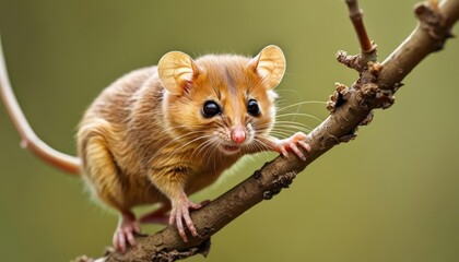  Adorable rodent perched on a branch