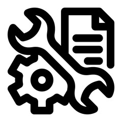 data engineering, tools, data processing, data tools, engineering, data preparation, data configuration outline icon