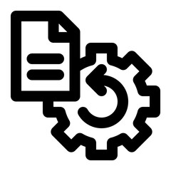 data processing, data engineering, data, preprocessing, post processing, real time, processing, automation outline icon