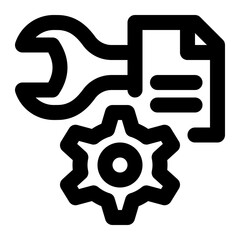 data tools, data engineering, tools, engineering tools, data, data processing, repair outline icon