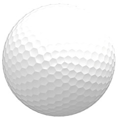 3d golf ball icon illustration