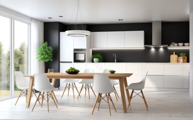 Model interior design of living room (3D Render)