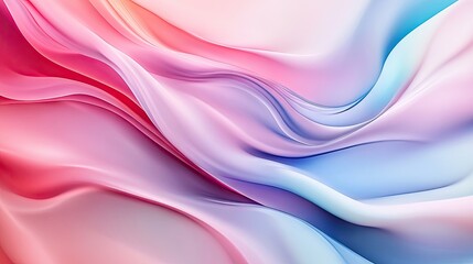 Obraz premium A blend of pastel colors and flowing lines, forming an abstract background with a calm feel.
