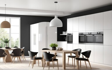 Model interior design of living room (3D Render)