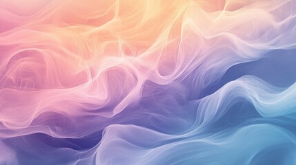 Fototapeta premium A blend of pastel colors and flowing lines, forming an abstract background with a calm feel.