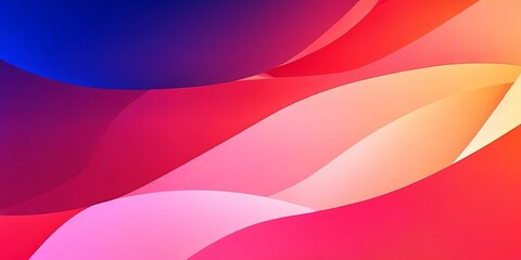 A colorful background with pink and blue waves
