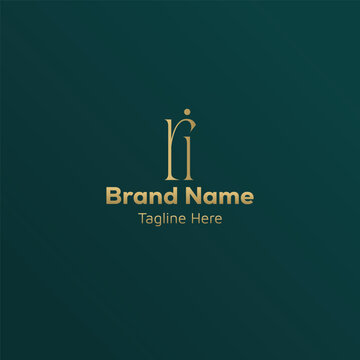 Initial based creative ri logo