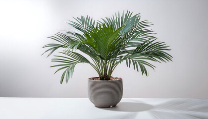 Fototapeta premium Palm tree in a pot