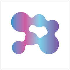 abstract background with circles, metaball design with colorful effects, circular design art