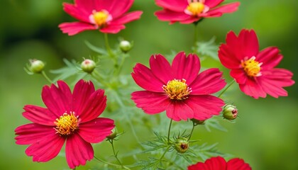  Vibrant red flowers in bloom