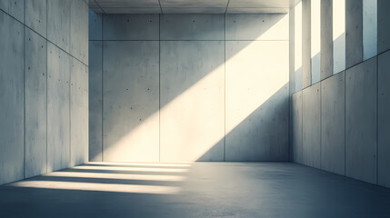 Obraz premium Empty scene under sunlight, minimalist design of modern architecture