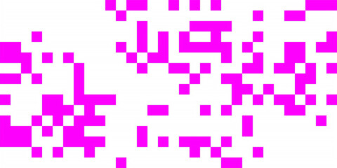 Fototapeta premium pixel pink on white background