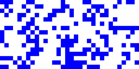 pixel blue on white background