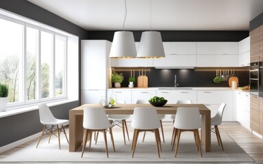 Model interior design of living room (3D Render)