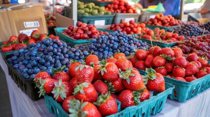 Fresh Berries at the Market