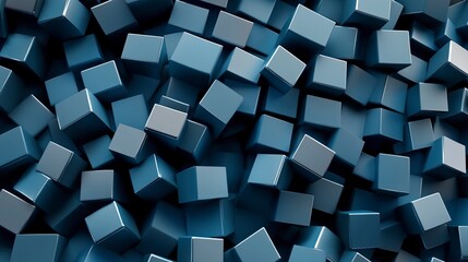 Abstract background geometric pattern of cubes 3d render. Generative ai