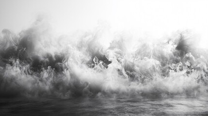 Spooky fog overlay perfect for Halloween-themed designs, adding a mysterious atmosphere to any project with copy space.