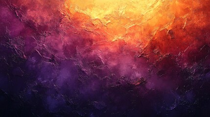 Fototapeta premium A dark orange, brown, and purple abstract texture perfect for Halloween or Thanksgiving designs, evoking autumn vibes with copy space.