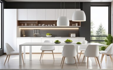 Model interior design of living room (3D Render)