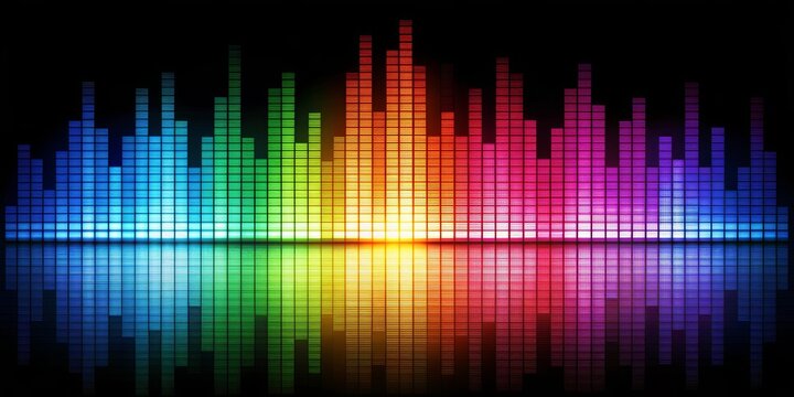 Colorful sound equalizer bars with abstract music theme, sound, equalizer,colorful, bars, abstract, music, theme