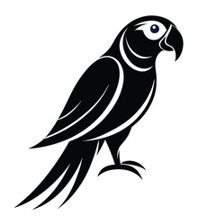 Obraz premium WebStylish Parrot Silhouette Vector Design on a White Background