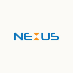 nexus logo, nexus typography logo, nexus wordmark logo vector, Nexus Simple Modern logo