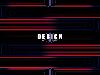 Futuristic abstract technology shining rainbow light lines with modern lines pattern black background. Vector minimal line background with text for social media covers, headers, etc.	