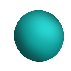sphere isolated on white Green sphere