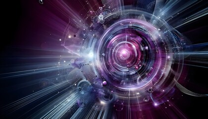 Fototapeta premium dynamic purple abstract business background