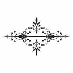 Elegant Ornament Divider Vector Art Design Illustration