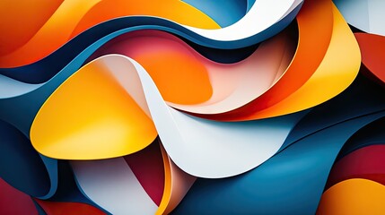 Obraz premium Abstract shapes in a dynamic arrangement, forming a bold and eye-catching background.