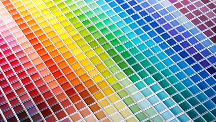 Designer color swatch palette guide isolated, spectrum, multi-color, chart, designer, palette, colors, guide, isolated, sample
