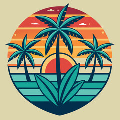 Summer t-shirt design bundle, summer beach vacation t-shirts, summer surfing t-shirt vector design